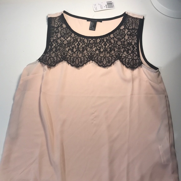 black lace tank top forever 21